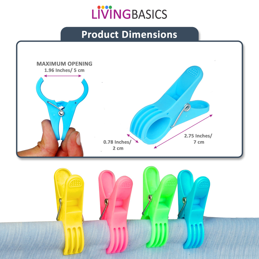 18 Rod Cloth Clips with Storage Box