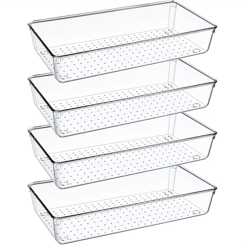 4 Pieces Unbreakable Drawer Organiser/Divider