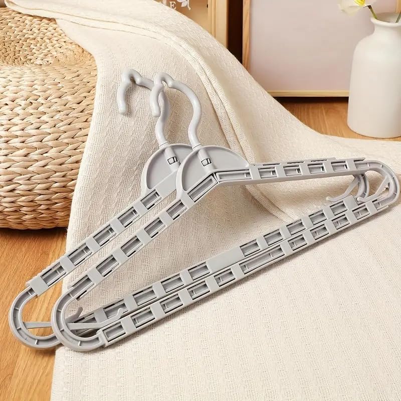 Expandable Hangers for Clothes with 360° Rotating Hook
