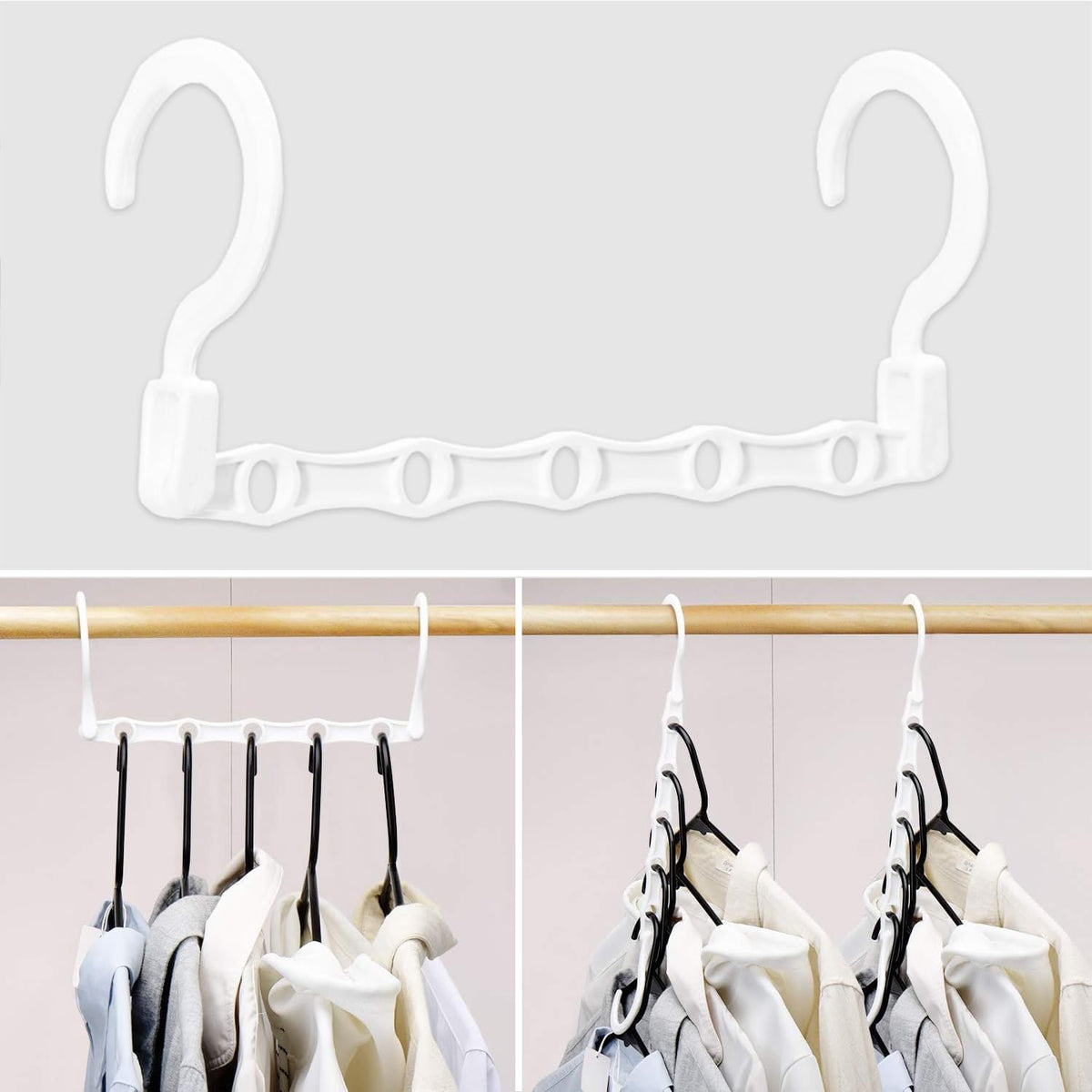 Space Savings 5 in 1 Magic Hanger for Wardrobe/Closet