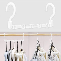 LivingBasics 5 in 1 Magic Hanger/Magic Hanger for Wardrobe/Magic Foldable Space Saving Hanger/Magic Hanger Space Saving Clothes Hangers/Magic Hanger Closet Space Savings