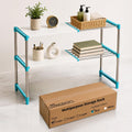 2 Layer Stainless Steel Adjustable Multipurpose Stand for Storage