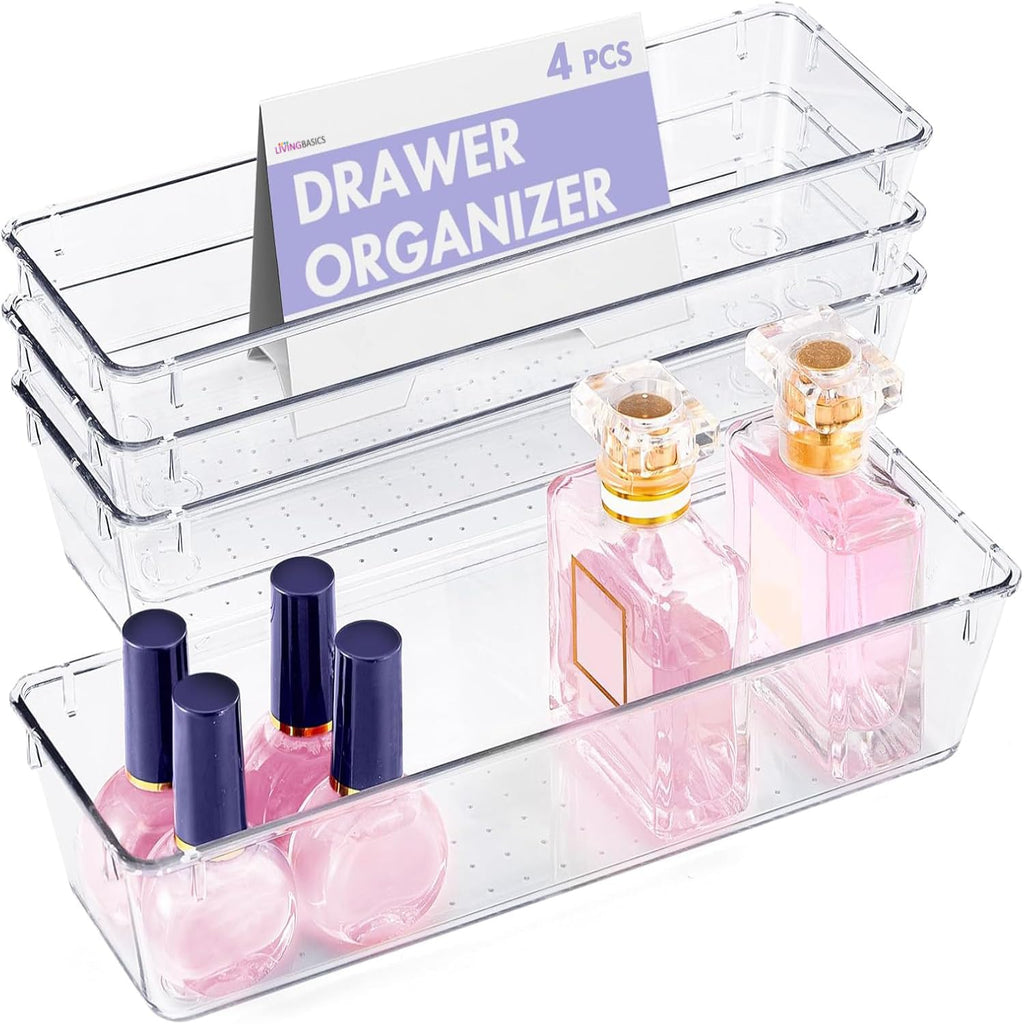 4 Pieces Unbreakable Drawer Organiser/Divider