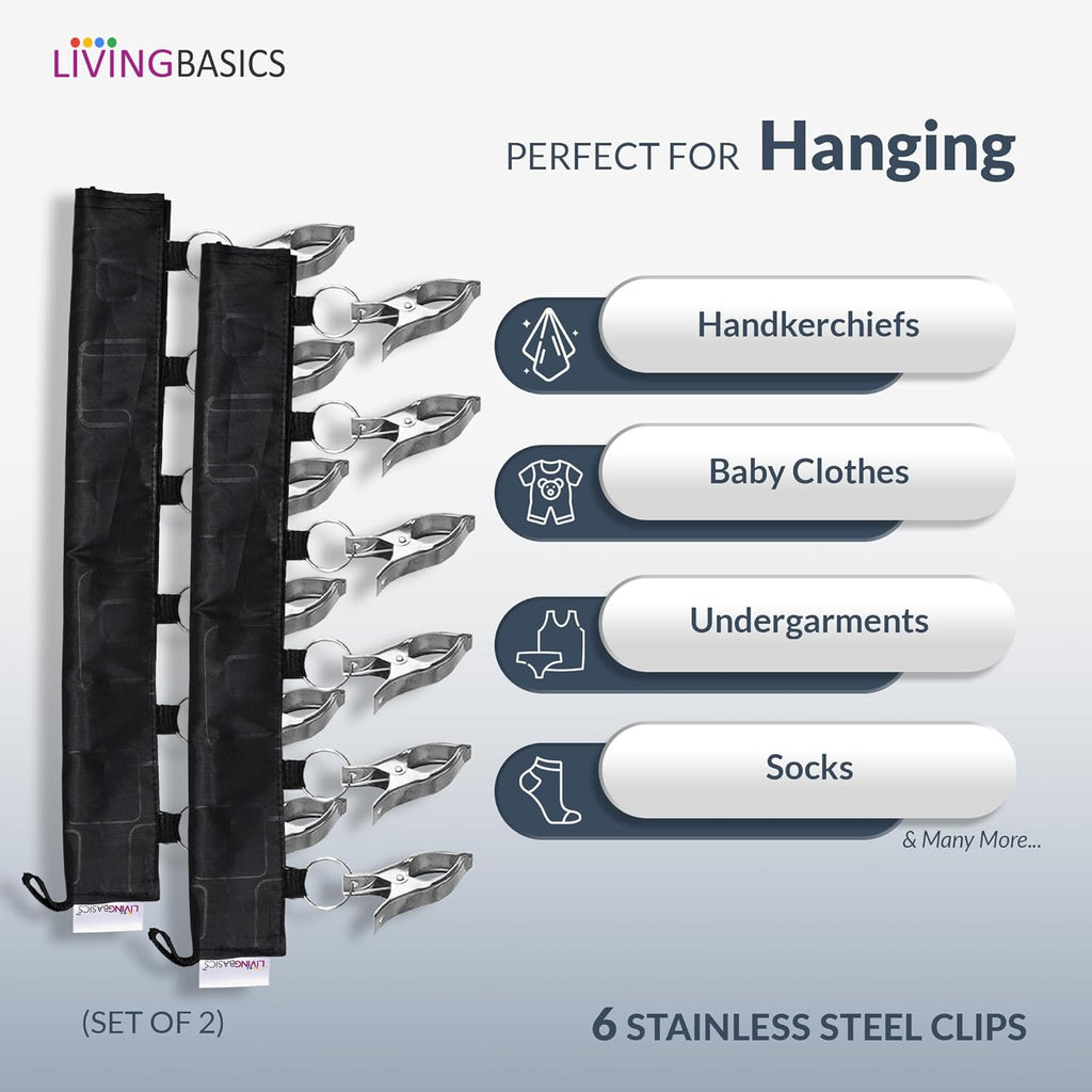 Heavy Duty Rust Free Icon Cloth Clip Pair