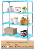 Stainless Steel Multipurpose Storage Rack/Shelves (Cyan Blue)