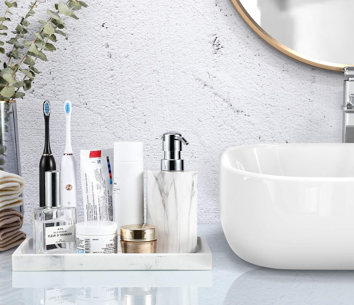 LivingBasics Silicone Countertop & Vanity Tray