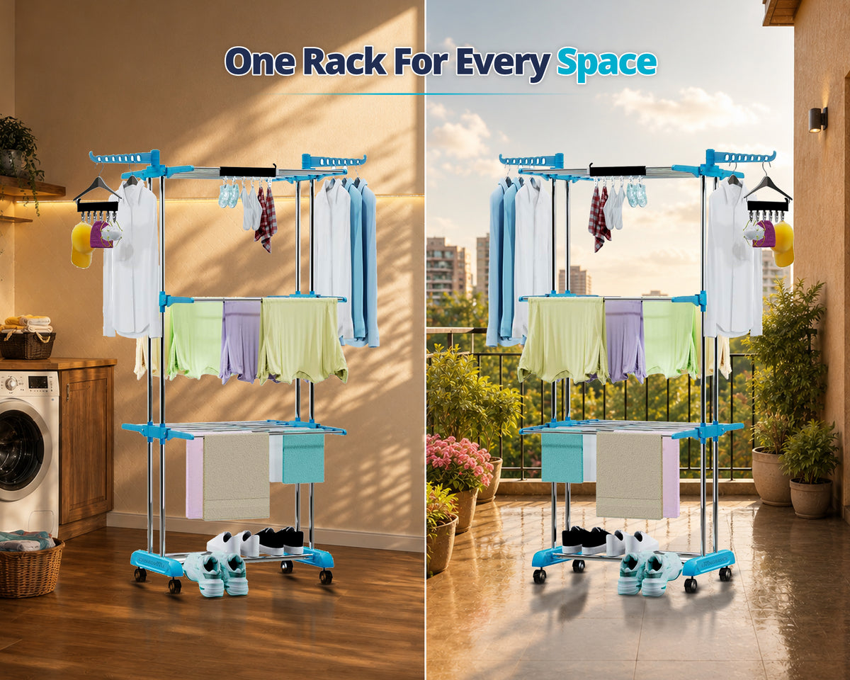 Clothes Drying Stand/Cloth Dryer Stand + 2 Icon Clips