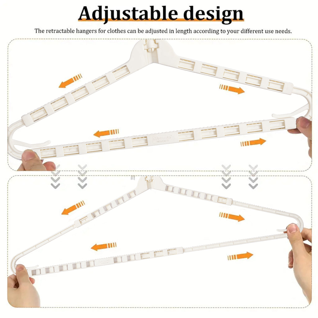Expandable Hangers for Clothes with 360° Rotating Hook