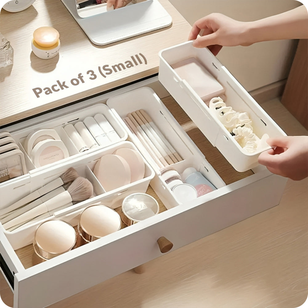 Adjustable/Expandable Drawer Organizer/Divider (White)