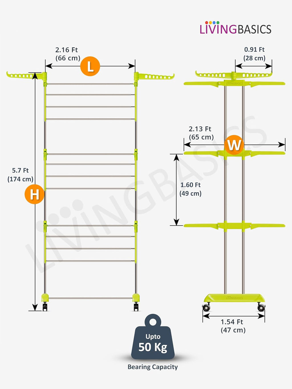Clothes Drying Stand/Cloth Dryer Stand + 2 Icon Clips