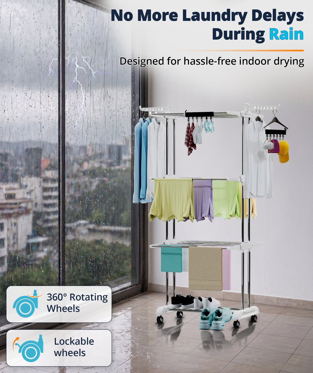 Clothes Drying Stand/Cloth Dryer Stand + 2 Icon Clips