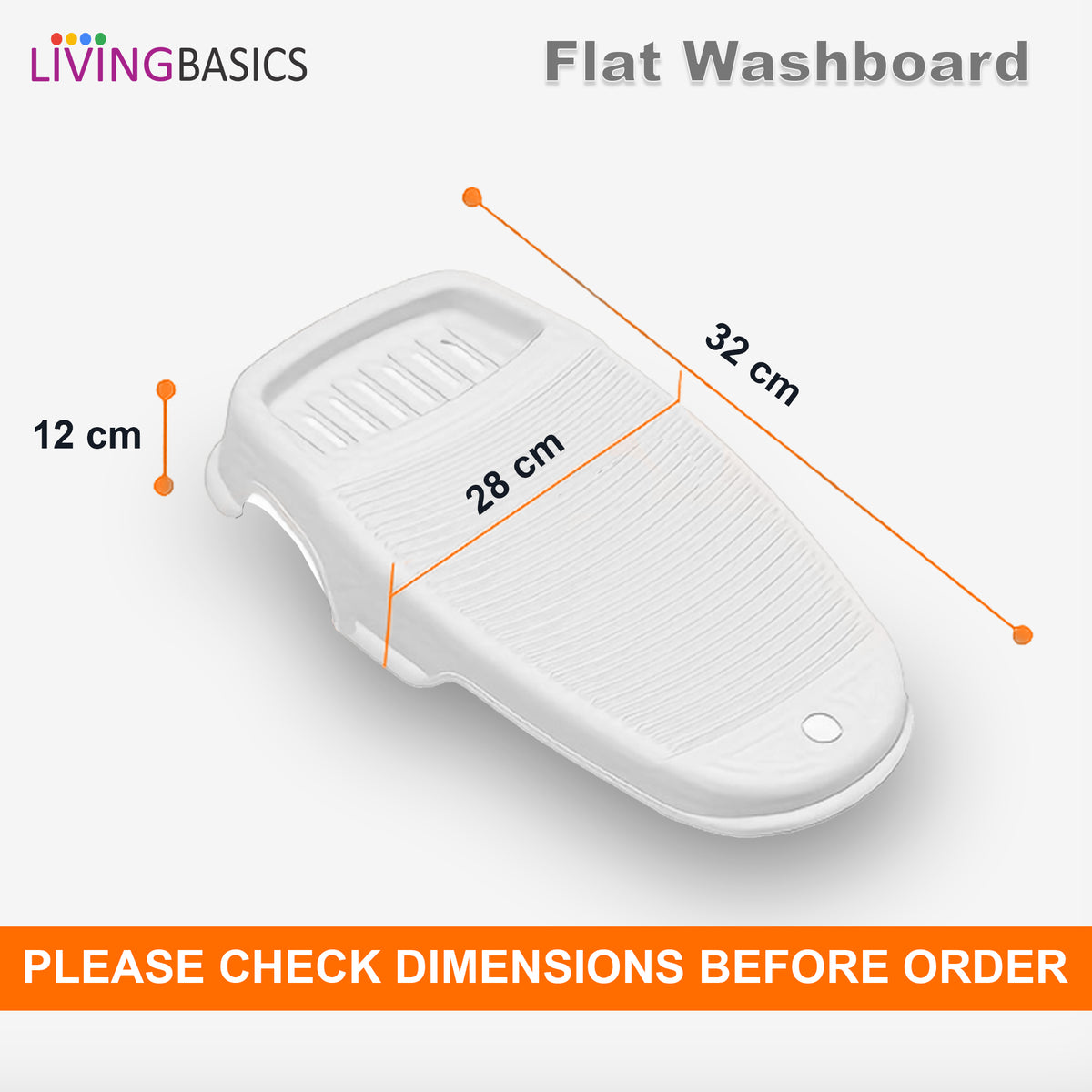 Anti-Slip Wash Board Basin Tub for Small Clothes