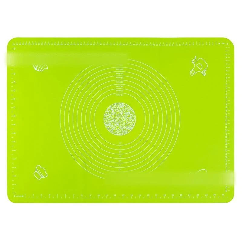 LivingBasics 50x40 cm Silicone Roti Rolling Mat for Kitchen Non-Stick Chapati Dough Aata Kneading Mat with Measurement Guides/Food Grade Pad for Roti, Pizza, Paratha & Pastry