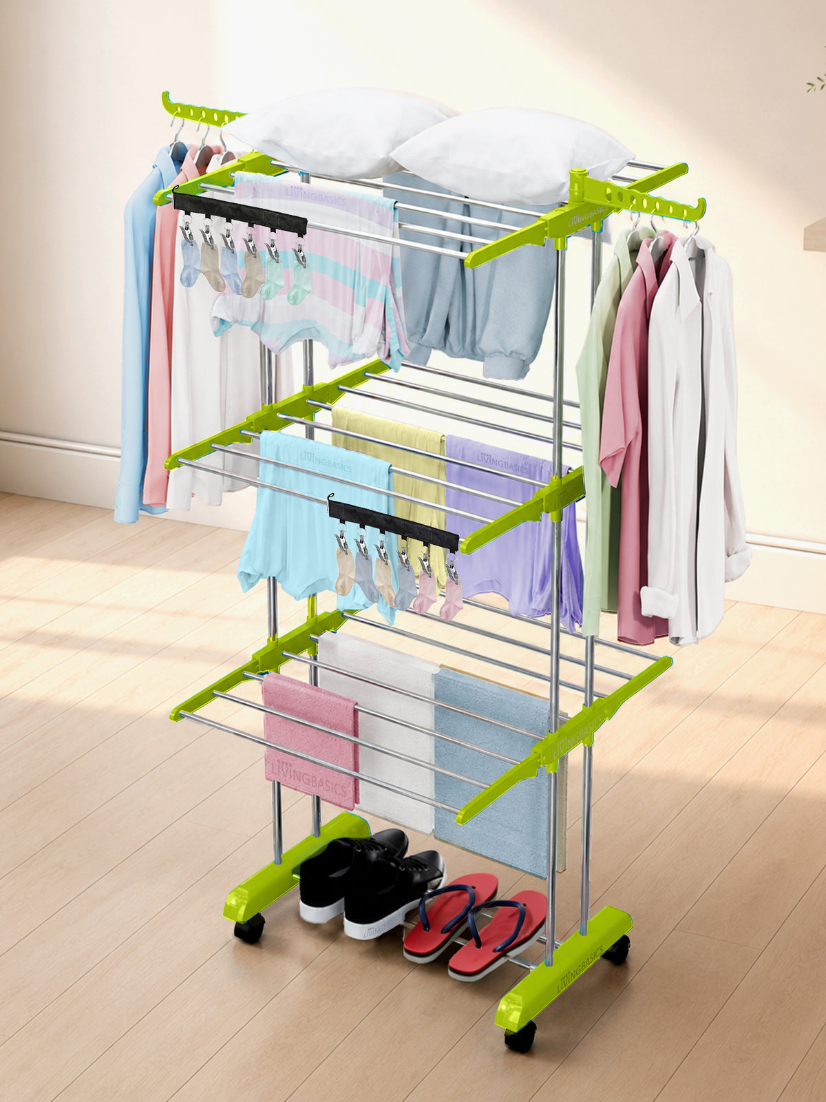 Clothes Drying Stand/Cloth Dryer Stand + 2 Icon Clips