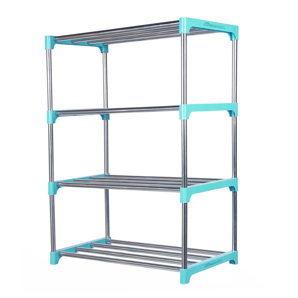Storage Racking Rod 4 Layer Multipurpose Storage Rods Rack – LIVINGBASICS
