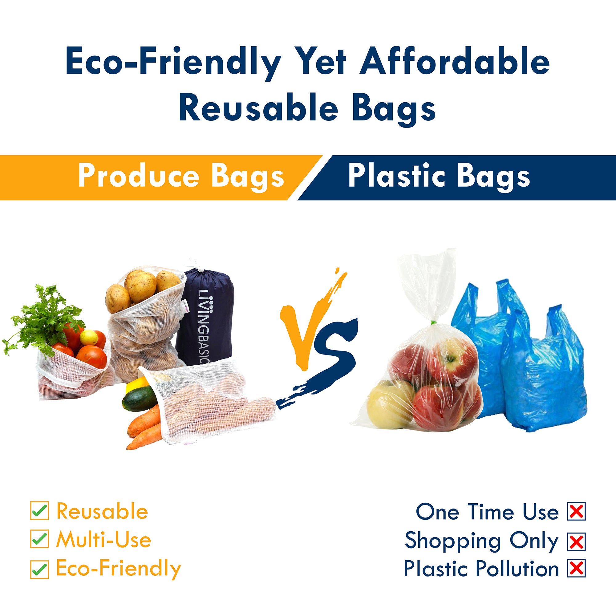 Ganapati Vegetable Bag For Refrigerator Fruit Net Bag Reusable Washable  Multipurpose DrawString Fridge Mesh Bag Pack Of 12Polyester   Amazonin Home  Kitchen