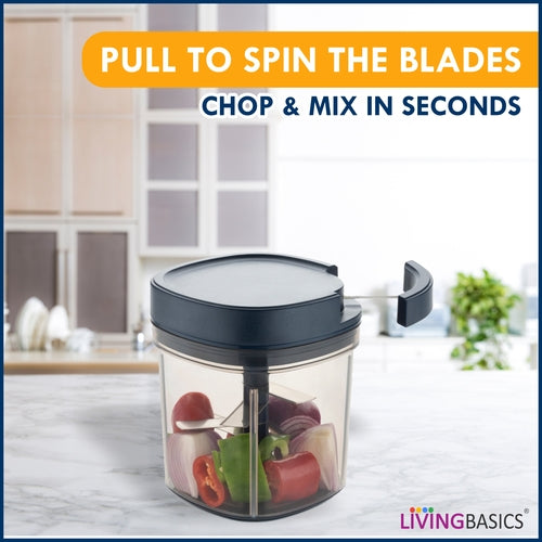 LIVINGBASICS Vegetable / Fruit / DRYFRUIT Chopper Cutter