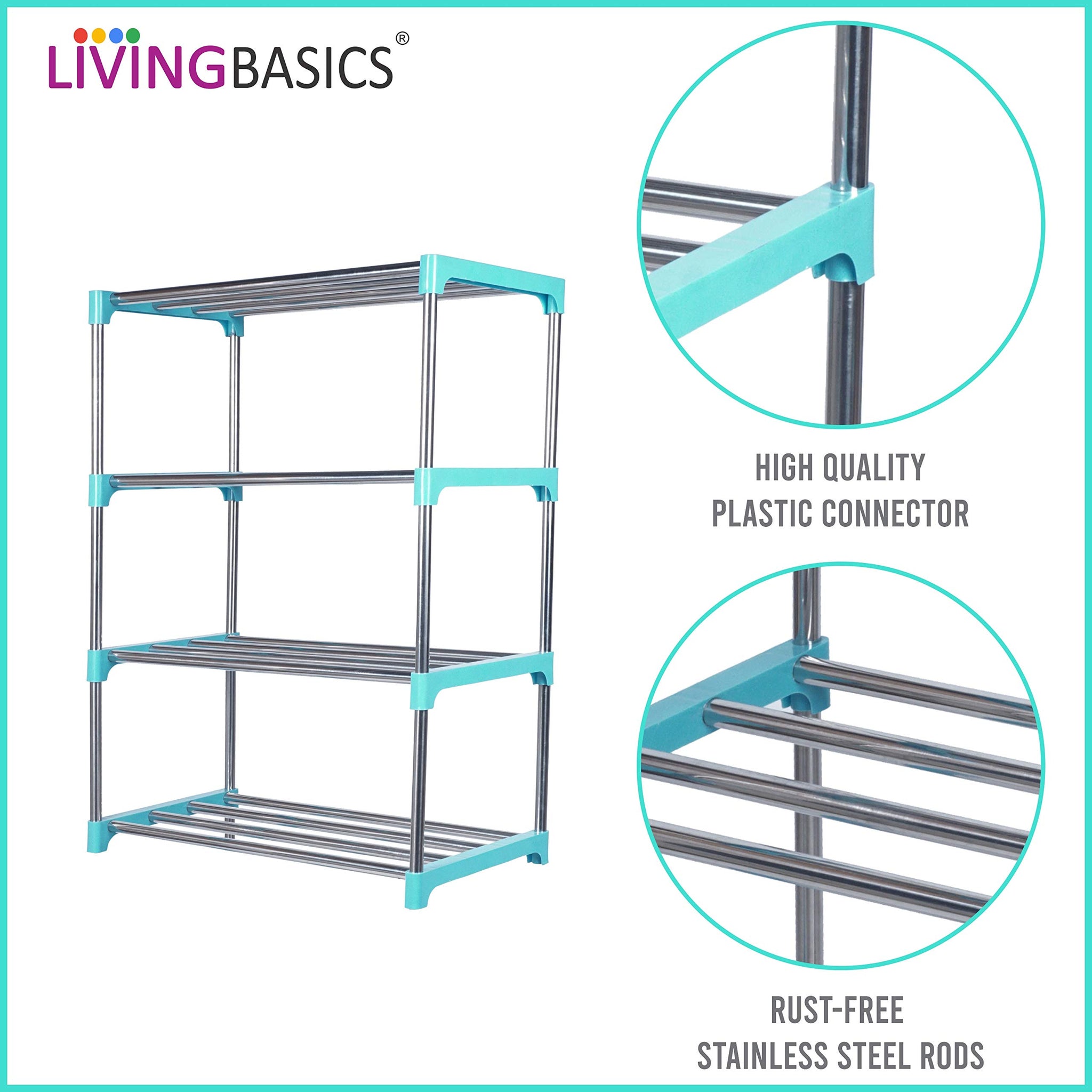 4 Layer Multipurpose Storage Rods Rack