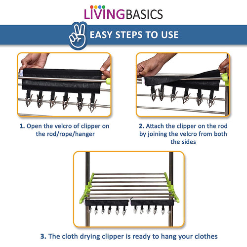 Clothes Drying Stand/Cloth Dryer Stand + 2 Icon Clips